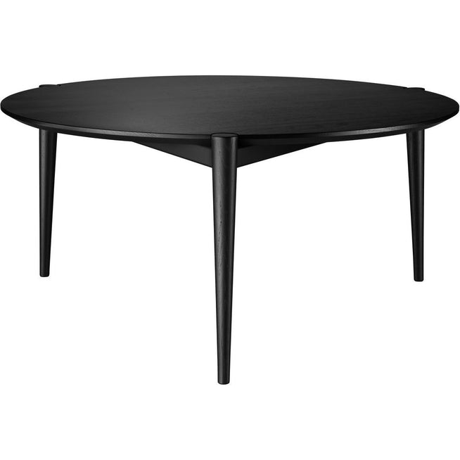 Photo of D102 Søs Coffee Table Ø85 Cm Oak Black Painted
