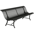 Thumbnail photo of Louisiane Bench 200 cm Liquorice 42 - Garden Benches - Black - Metal