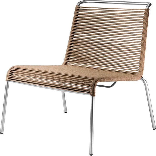Photo of M20l Teglgaard Lounge Cord Chair Lounge Chair Brown Mixed-stainless Steel