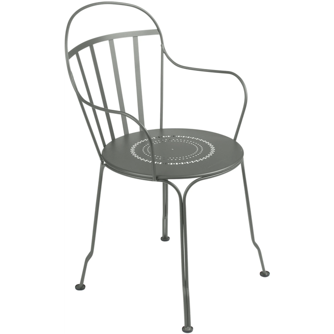 Photo of Louvre Armchair Rosemary 48 - Outdoor dining chairs - Green - Metal