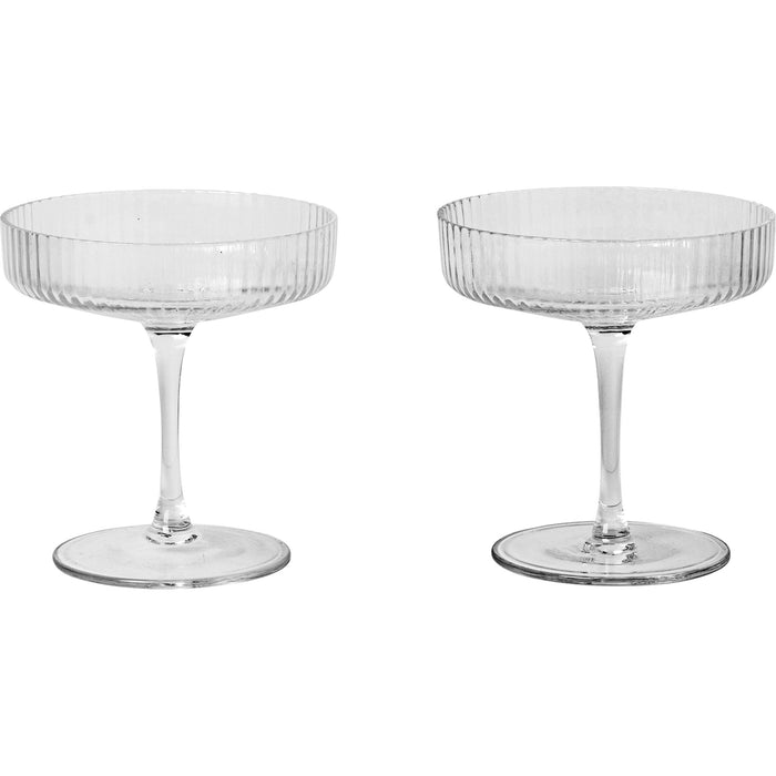 Photo of Ripple Champagne Saucer (set Of 2) - Champagneglas