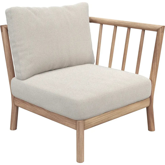 Photo of Tradition End Module - Light Sand - Teak FSC 100% - Outdoor Sofas