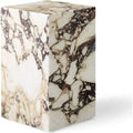 Plinth Tall Calacatta Viola Marble - Småbord & Sidobord - Norm Architects - Rosa - Sten