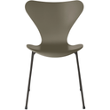 3107 Seven, Coloured Ash, Venetian Red, Underframe Warm Graphite - Dining chairs - Arne Jacobsen - Red - Metal/wood