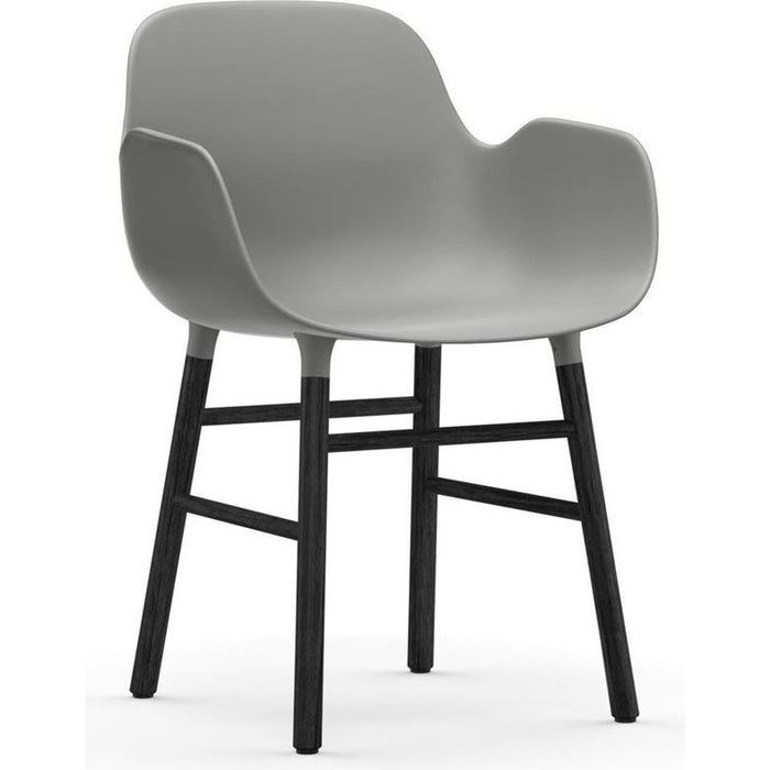 Photo of Form Armchair Wood - Spisebordsstol - Black Oak / 1
