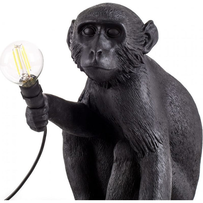 Photo of Monkey Lamp Sitter - Black