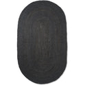 Eternal Oval Jute Rug - Black Fra Ferm Living