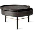 Turning Table Black Ash/brass - Small Table & Side Table - Theresa Rand - Black - Metal/Wood