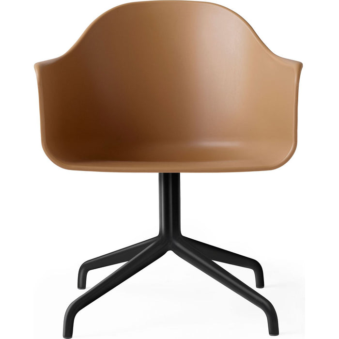 Photo of Harbour Swivel Chair Black Aluminium Shell Khaki - Office Chairs