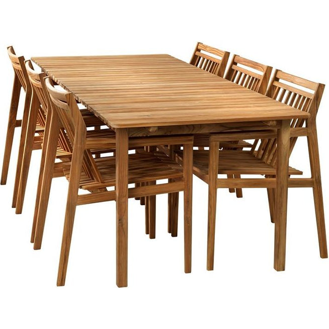 Photo of Together Large Garden Furniture Set | M2 Table And 6 M1 Chairs - Teak