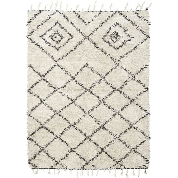 Photo of Kuba Rug 140x200 cm Cotton White and Black