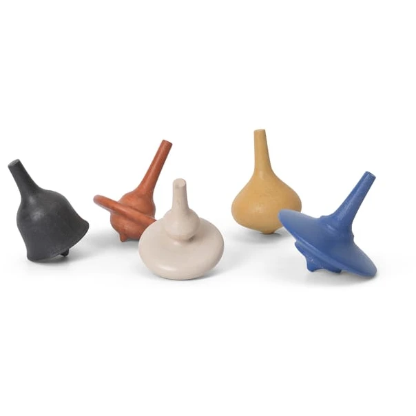 Photo of Spin Tops - Legetøj - Spin Tops - Set Of 5 - Multi - W4.1 X D4.1 X H5 Cm