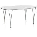Thumbnail photo of B613 Superellips, 120x180 Cm, Laminat, Vit, Krom - Matbord - Arne Jacobsen,bruno Mathsson,piet Hein - Vit - Metall/trä