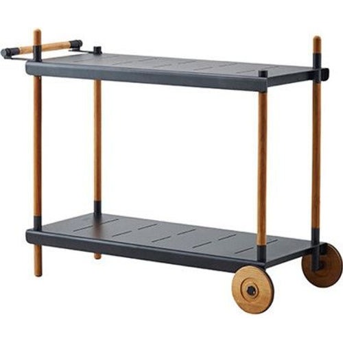 Photo of Frame Serving Trolley - Small Tables & Side Tables Outdoor - Cane-line Design Team - Wood - Wood