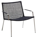 Straw Anthracite - Outdoor armchairs - Foersom & Hiort-lorenzen Mdd - Natural material/metal