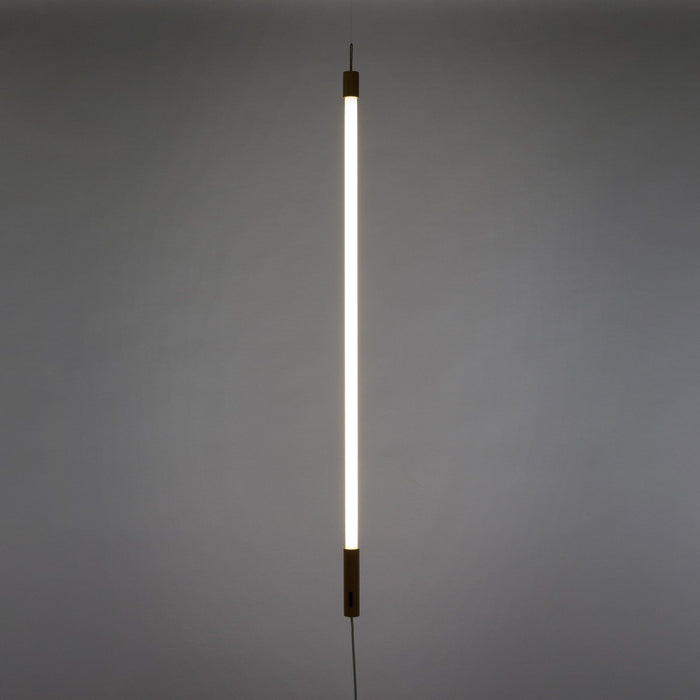 Photo of Linea Neon Lamp - White - Shade Lamps - Alessandro Zambelli,selab - Wood-colored,white