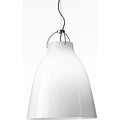 Thumbnail photo of Caravaggio Opal P3 Pendant Lamp White Opal Glass-silver Grey Cord