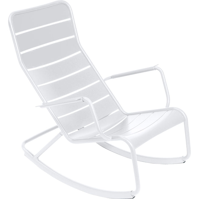 Photo of Luxembourg Rocking Chair Cotton White 01 - Utomhusfåtöljer - Frédéric Sofia - Metall