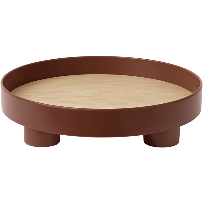 Photo of Platform Tray Dark Red - Serving trays - Kim Colin,sam Hecht - Wood/plastic