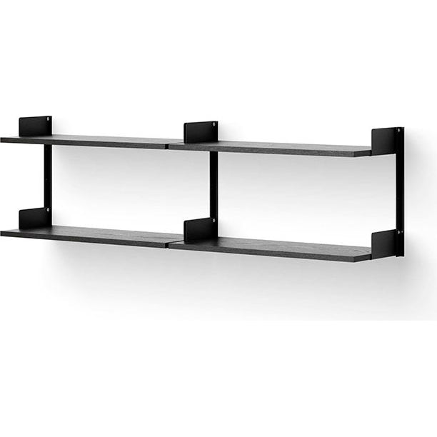 Photo of New Works Chamber Shelf - Reolsystem - Black Ash / Black - H46 X W163.5 X D30.5 Cm
