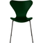 3107 Seven, Coloured Ash, Venetian Red, Underframe Warm Graphite - Dining chairs - Arne Jacobsen - Red - Metal/wood