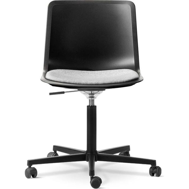 Photo of Pato Office Chair 4021 By Welling/ludvik - Seat Upholstery - Black/Hallingdal 130 - W69 X D62,5 X H77-89 X Sh44-56 Cm