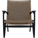 CH25 Lounge Chair - Black Lacquered Oak