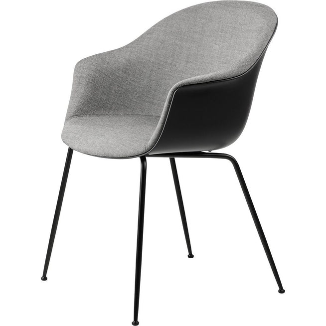 Photo of Bat Dining Chair, Front Upholstered, Conic Base