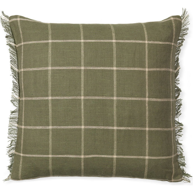 Photo of Calm Cushion - Pude - Calm Cushion - Olive/off-white - W50 X D1 X H50 Cm