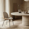 Thumbnail photo of Beetle Dining Chair, Front Upholstered, Conic Base