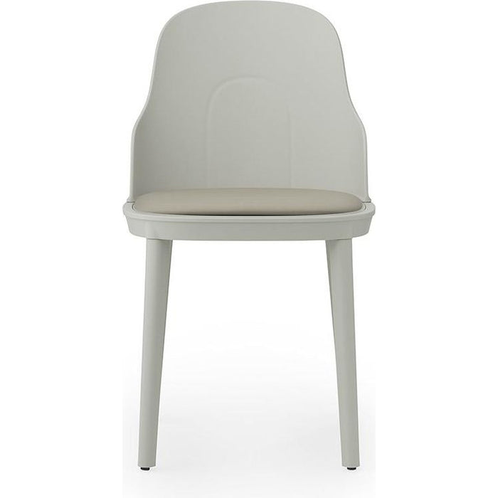 Photo of Allez Chair Upholstered Ultra Leather - Dining Chair - Warm Grey - H: 79 x L: 45 x D: 50 x Sh: 45.5 cm