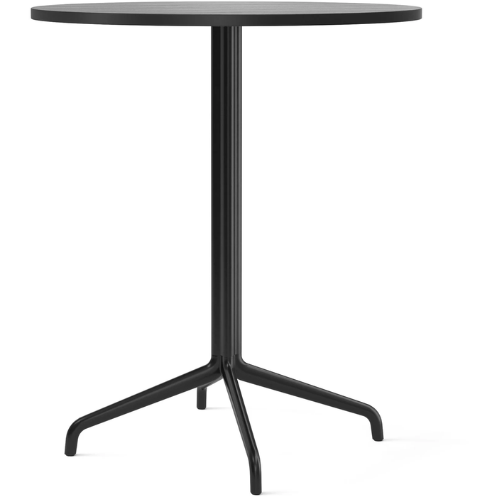 Photo of Harbour Column Counter Table 4-star - Black/black Oak - Ø80 Cm - Barbord - Norm Architects - Svart - Metall/trä