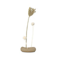 Thumbnail photo of Vanitas Flower Stone - Vase - Sand - W8 X H3,5 X D12 Cm