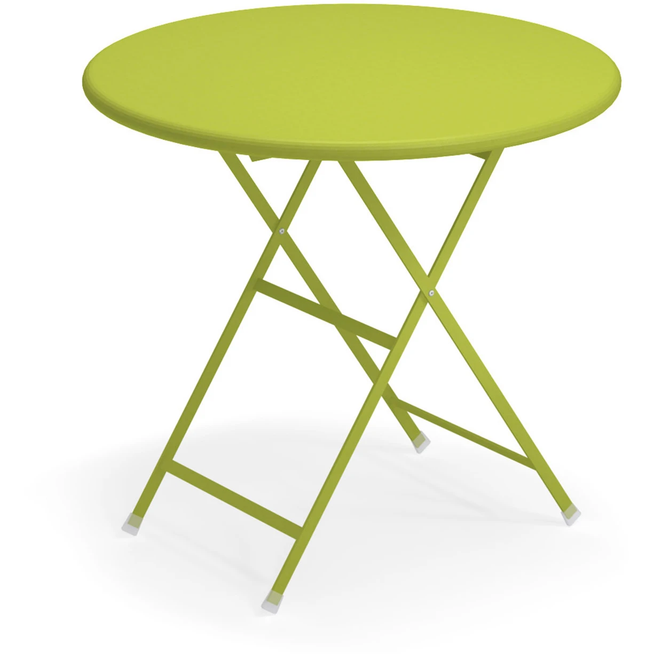 Photo of Arc En Ciel Folding Round Table, Green - Garden Table - Green - Metal