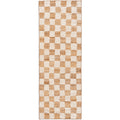 Thumbnail photo of Check Wool Jute Gulvtæppe - Gulvtæppe - 70 X 180 - Off-white/natu - W70 X D1 X H180 Cm