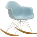 Eames Plastic Armchair Rar - 23 Ice Grey - White Base - Golden Maple - Matstolar - Charles & Ray Eames - Grå - Metall/trä/plast