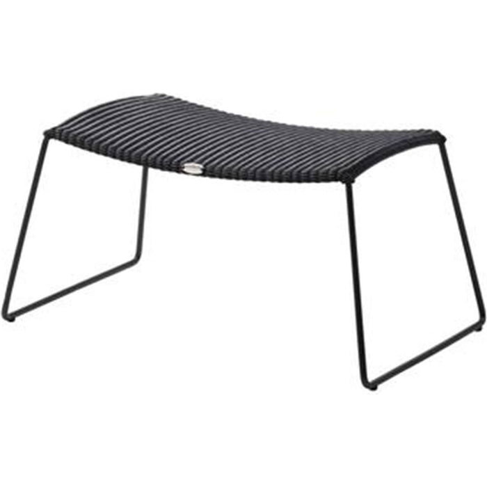Photo of Breeze footstool 5369 li/ls/lw - Footstool - black - W: 72 x D: 36 x H: 36 cm