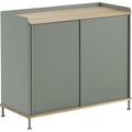 Thumbnail photo of Enfold Sideboard Tall, Oak/dusty Green - Sideboards - Thomas Bentzen - Grön - Metall/trä