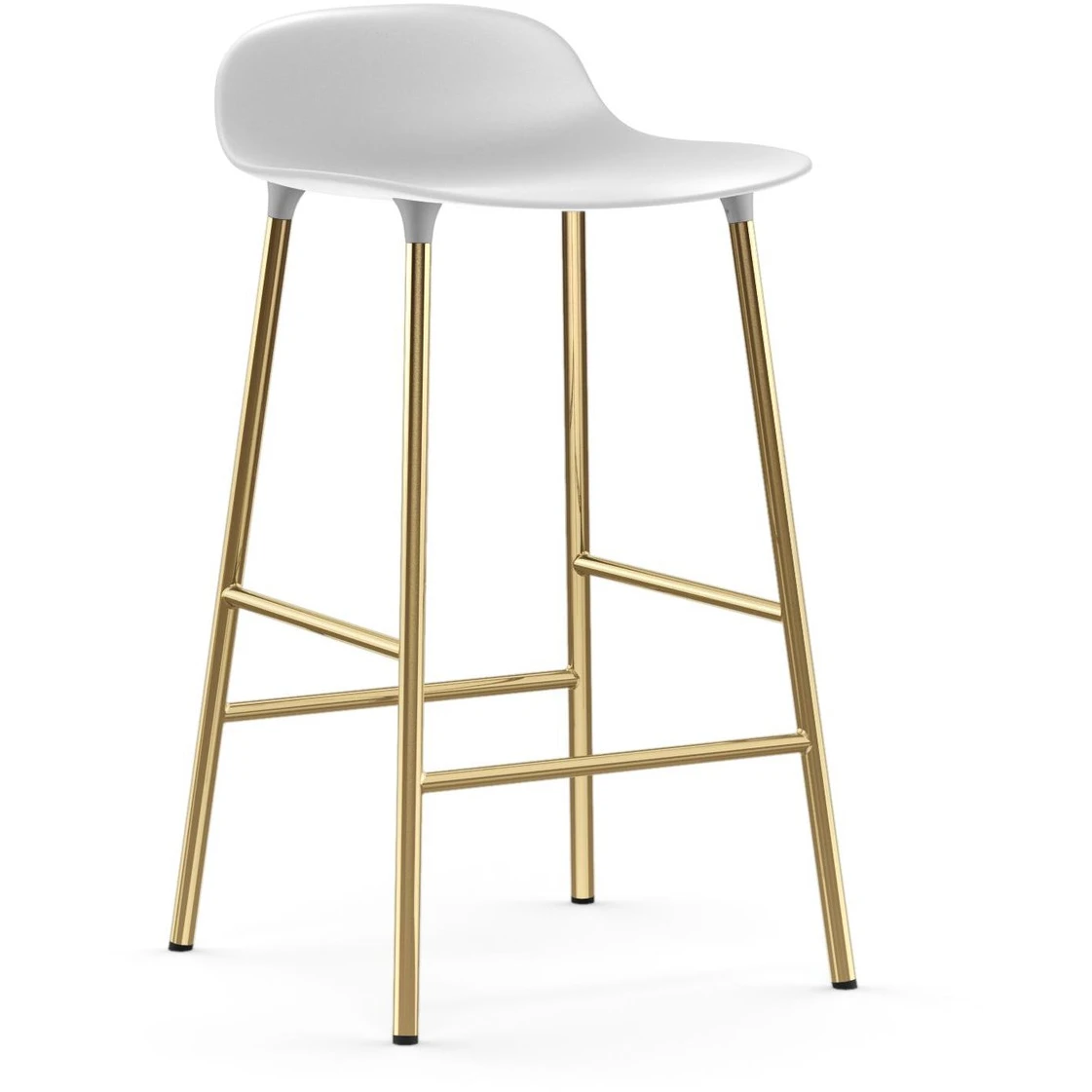 Form Barstool Bronze Legs 75 Cm