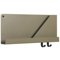 Thumbnail photo of Folded Shelves Small, Olive - Wall shelves - Johan van Hengel - Black - Metal