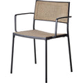 Thumbnail photo of Less Stol M. Armlæn - Havestol - Aluminium/french Weave
