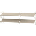 Thumbnail photo of String Wall Rack 50x30, Beige, 2-pack - Shelving - Nils Strinning - Beige - Metal