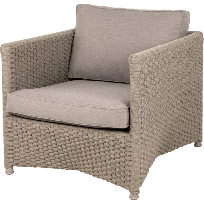 Photo of Diamond Lounge Armchair Soft Rope Cane-line Natté Taupe