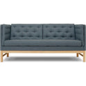 Ej315 Sofa 1522 By Erik Ole Jørgensen - 2 Personers Sofa - Remix 733 / Light Oiled Oak - W153 X D77 X H81 X Sh43 Cm