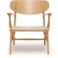Thumbnail photo of Carl Hansen - Ch22, Lacquered Oak, Chord Natural - Armchairs - Hans J. Wegner - Wood - Natural material/wood