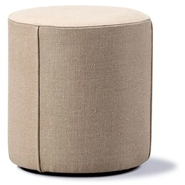 Mono Pouf 7421 By Due & Trampedach - Puf - Grand Linen Natural - Ø39 X H43 Cm