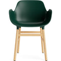 Thumbnail photo of Form Armchair Green, Oak Legs
