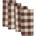 Thumbnail photo of Bothy Check Cloth Napkins - Set of 4 - Cloth Napkins - Cinnamon/grey Green - W40 x D1 x H40 cm