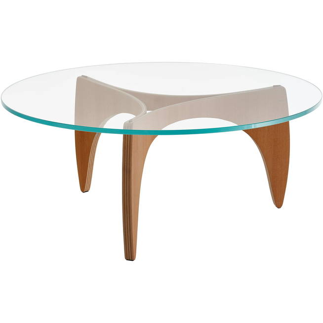 Photo of Pk 60 Oregon Pine - Coffee table - Poul Kjærholm - Wood-coloured - Glass/wood