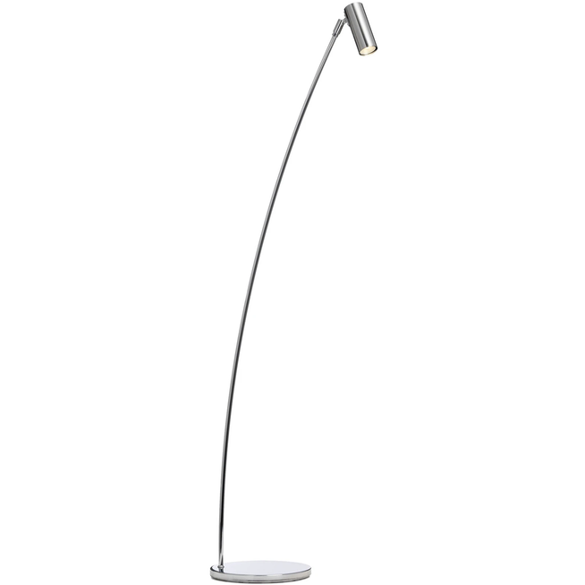 Photo of Puck Floor Lamp, Chrome - Reading Lamps - Åke Hultgren - Silver